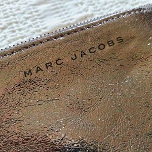 Marc Jacobs Gunmetal Metalic Makeup Bag